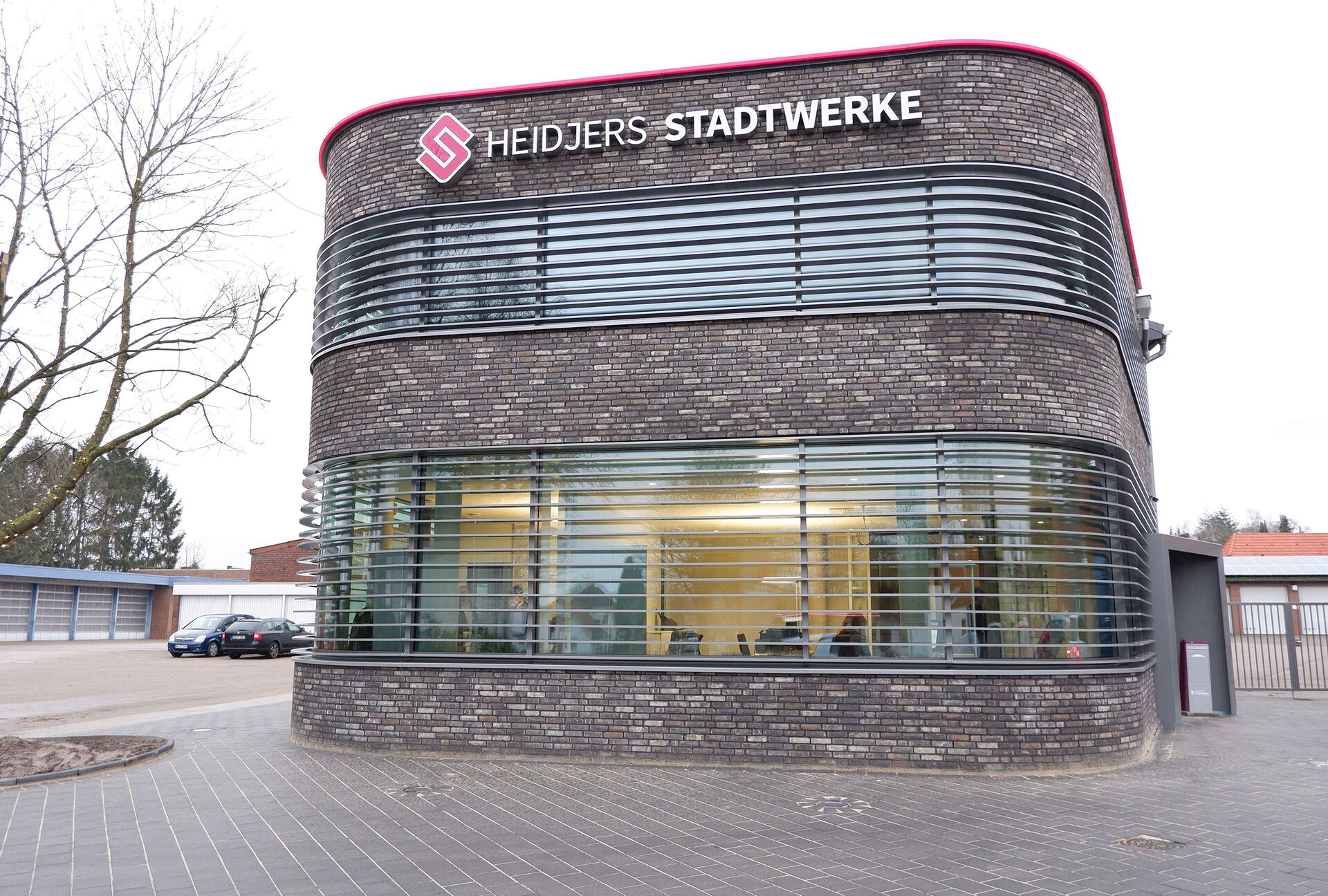 Außenansicht des Kundencenters der Heidjers Stadtwerke