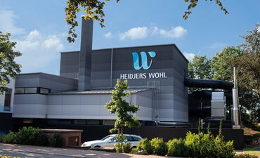 Zu sehen ist die neu erstellte Aussenfassade des Heidjers Wohl.